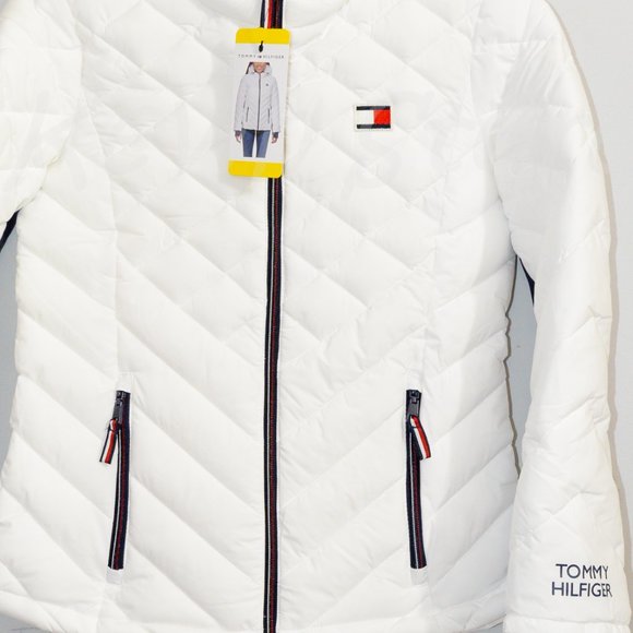 Tommy Hilfiger Ladies' Packable Jacket WHITE - Picture 2 of 9